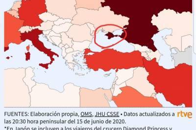 В МИД требуют от испанской телерадиокомпании исправить карту с "российским" Крымом - vkcyprus.com - Украина - Крым - Испания - Росія