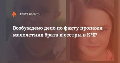 Возбуждено дело по факту пропажи малолетних брата и сестры в КЧР - ren.tv - Россия - респ. Карачаево-Черкесия