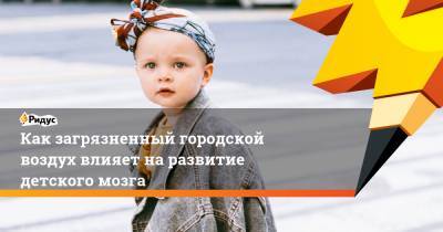 Как загрязненный городской воздух влияет на развитие детского мозга - ridus.ru - шт. Калифорния