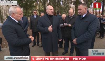 Александр Лукашенко - Президент Александр Лукашенко посетил Болбасово - tvr.by - Белоруссия - Витебск