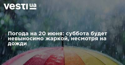 Наталья Диденко - Погода на 20 июня: суббота будет невыносимо жаркой, несмотря на дожди - vesti.ua - Украина - Киев