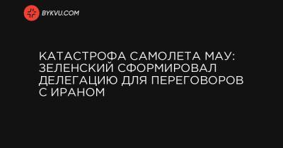 Евгений Енин - Катастрофа самолета МАУ: Зеленский сформировал делегацию для переговоров с Ираном - bykvu.com - Украина - Иран - Тегеран