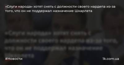 Сергей Бабак - Гео Лерос - Сергей Шкарлет - «Слуги народа» хотят снять с должности своего нардепа из-за того, что он не поддержал назначение Шкарлета - 1k.com.ua - Украина - Киев