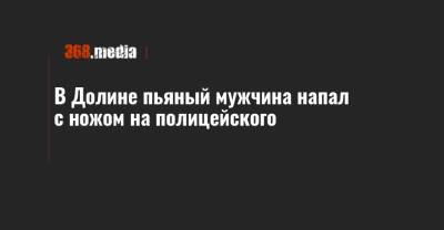 В Долине пьяный мужчина напал с ножом на полицейского - 368.media - Ивано-Франковская обл.