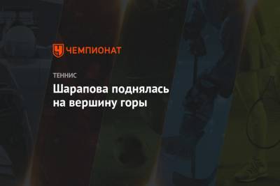 Мария Шарапова - Шарапова поднялась на вершину горы - championat.com - Россия - шт. Калифорния