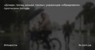 Наталья Диденко - «Дожди, грозы, дожди, грозы»: украинцев «обрадовали» прогнозом погоды - 1k.com.ua - Украина - Киев