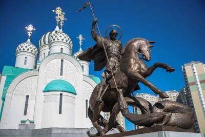 Андрей Воробьев - Губернатор Подмосковья открыл памятник Георгию Победоносцу - vm.ru - Московская обл. - Красногорск