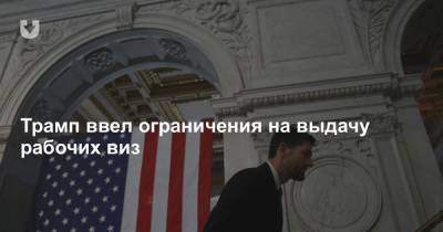 Дональд Трамп - Трамп ввел ограничения на выдачу рабочих виз - news.tut.by - США - Визы