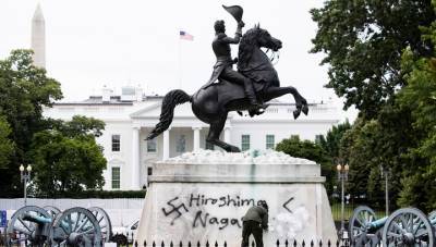 Эндрю Джексон - Джордж Флойд - В США вандалы попытались повредить статую Эндрю Джексона - vesti.ru - Россия - США - Вашингтон