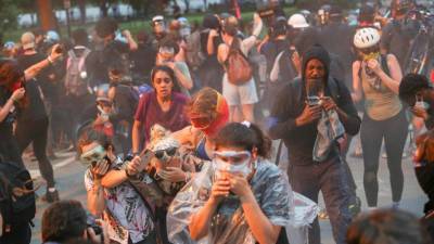 Эндрю Джексон - В Вашингтоне протестующих пришлось отгонять от памятника перцовым газом - newdaynews.ru - США - Вашингтон - Сан-Франциско