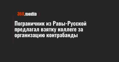 Пограничник из Равы-Русской предлагал взятку коллеге за организацию контрабанды - 368.media - Польша - Львовская обл.