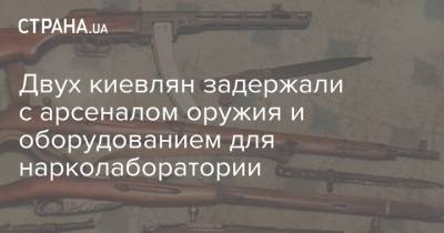 Двух киевлян задержали с арсеналом оружия и оборудованием для нарколаборатории - strana.ua - Киев