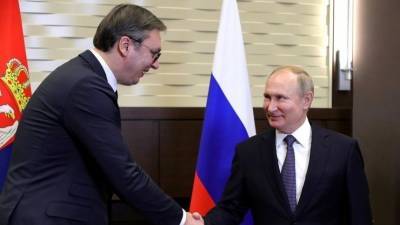 Владимир Путин - Александр Вучич - Путин и Вучич провели переговоры на русском языке - 5-tv.ru - Москва - Россия - Сербия