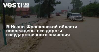 Арсен Аваков - Денис Шмыгаль - В Ивано-Франковской области повреждены все дороги государственного значения - vesti.ua - Украина - Ивано-Франковская обл.