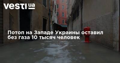 Потоп на Западе Украины оставил без газа 10 тысяч человек - vesti.ua - Украина - Ивано-Франковская обл. - Черновицкая обл.