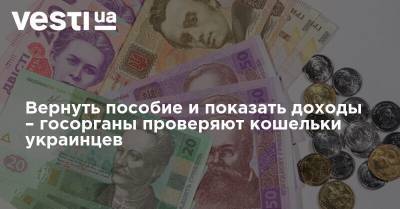 Вернуть пособие и показать доходы – госорганы проверяют кошельки украинцев - vesti.ua