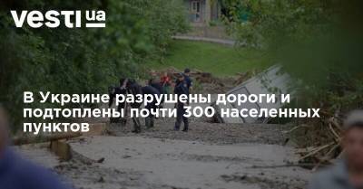 Денис Шмыгаль - В Украине разрушены дороги и подтоплены почти 300 населенных пунктов - vesti.ua - Украина - Ивано-Франковская обл. - Гсчс