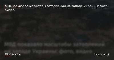 Арсен Аваков - Николай Чечеткин - Николай Балан - Денис Шмыгаль - МВД показало масштабы затоплений на западе Украины: фото, видео - 1k.com.ua - Украина - Ивано-Франковская обл. - Черновицкая обл. - Львовская обл. - Гсчс