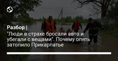 Разбор | "Люди в страхе бросали авто и убегали с вещами". Почему опять затопило Прикарпатье - liga.net - Киев - Ивано-Франковская обл. - Черновицкая обл.