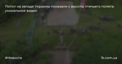 Арсен Аваков - Потоп на западе Украины показали с высоты птичьего полета: уникальное видео - 1k.com.ua - Украина - Ивано-Франковская обл. - Черновицкая обл. - Львовская обл. - район Раховский