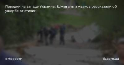 Арсен Аваков - Денис Шмыгаль - Паводки на западе Украины: Шмыгаль и Аваков рассказали об ущербе от стихии - 1k.com.ua - Украина - Ивано-Франковская обл.