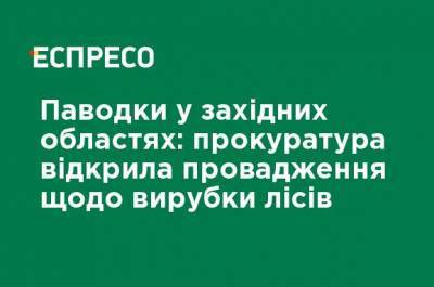 Паводки в западных областях: прокуратура открыла производство по вырубке лесов - ru.espreso.tv - Ивано-Франковская обл.