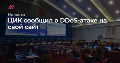 Николай Булаев - ЦИК сообщил о DDoS-атаке на свой сайт - tvrain.ru - Москва - Нижегородская обл.