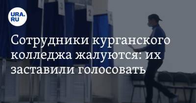 Сотрудники курганского колледжа жалуются: их заставили голосовать - ura.news - Курган - Шадринск