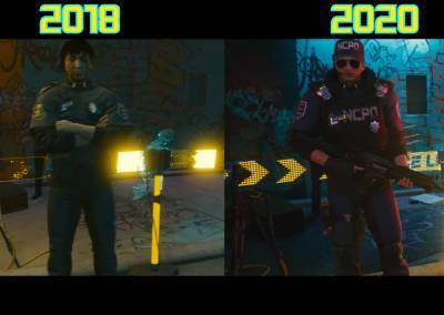 Сравнительное видео показывает, как изменилась графика в игре Cyberpunk 2077 за последние 2 года - itc.ua