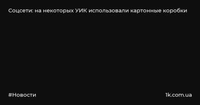 Элла Памфилова - Соцсети: на некоторых УИК использовали картонные коробки - 1k.com.ua - Россия - Украина