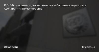 Йоста Люнгман - В МВФ подсчитали, когда экономика Украины вернется к «докарантинному» уровню - 1k.com.ua - Украина