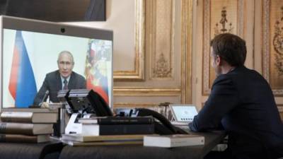 Владимир Путин - Эмманюэль Макрон - Макрон принял приглашение Путина посетить его "с полноформатным визитом" - ru.espreso.tv - Россия - Франция