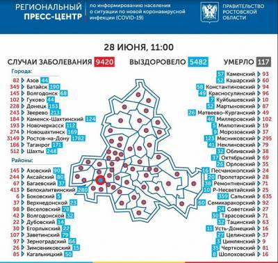 Карта распространения COVID-19: где на Дону выявили новые случаи? - dontr.ru - Октябрьск - Волгодонск - Новошахтинск - Батайск