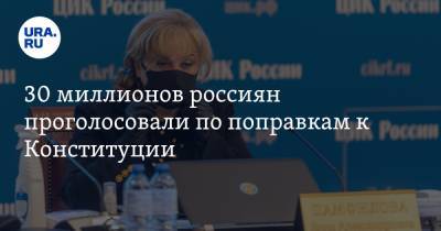 Элла Памфилова - 30 миллионов россиян проголосовали по поправкам к Конституции - ura.news - Россия - Нижегородская обл.