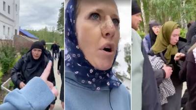 Наталья Поклонская - Ксения Собчак - Поклонская прокомментировала нападение на Собчак в монастыре - gazeta.ru