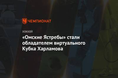 «Омские Ястребы» стали обладателем виртуального Кубка Харламова - championat.com - Китай - Ухань