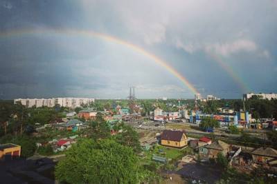 Фотографии двойной радуги восхитили новосибирцев - novos.mk.ru - Новосибирск