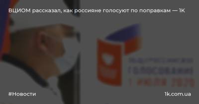 Эрнест Макаренко - ВЦИОМ рассказал, как россияне голосуют по поправкам — 1K - 1k.com.ua - Россия - США