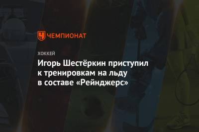 Игорь Шестеркин - Игорь Шестёркин приступил к тренировкам на льду в составе «Рейнджерс» - championat.com - Россия - Лос-Анджелес - Нью-Йорк - шт.Нью-Джерси - Сан-Хосе - Оттава