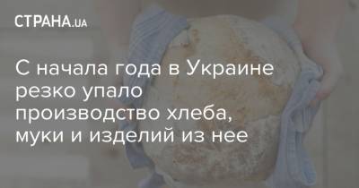 С начала года в Украине резко упало производство хлеба, муки и изделий из нее - strana.ua - Украина