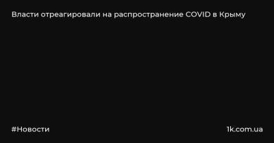 Михаил Развожаев - Сергей Аксенов - Власти отреагировали на распространение COVID в Крыму - 1k.com.ua - Крым - Севастополь