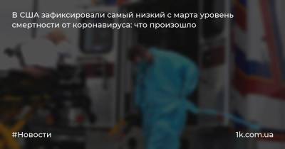 Майкл Пенс - В США зафиксировали самый низкий с марта уровень смертности от коронавируса: что произошло - 1k.com.ua - США