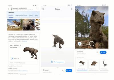 Google с помощью AR «оживила» динозавров из «Мира Юрского периода» — теперь можно посмотреть на гуляющего парком «Ти-Рекса» и прочих - itc.ua