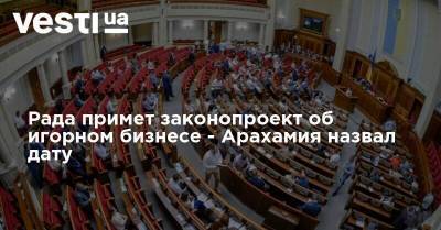 Давид Арахамия - Рада примет законопроект об игорном бизнесе - Арахамия назвал дату - vesti.ua
