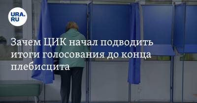 Олег Матвейчев - Зачем ЦИК начал подводить итоги голосования до конца плебисцита - ura.news - Россия