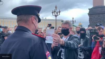 Противники поправок на Дворцовой площади в Петербурге начали провоцировать полицейских - polit.info - Россия - Санкт-Петербург - Русь - Конституция