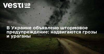 Наталья Диденко - В Украине объявлено штормовое предупреждение: надвигаются грозы и ураганы - vesti.ua - Украина - Крым - Киевская обл. - Житомирская обл.