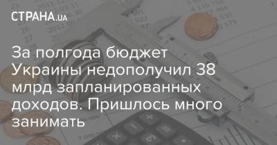 Валерий Пацкан - За полгода бюджет Украины недополучил 38 млрд запланированных доходов. Пришлось много занимать - strana.ua - Украина