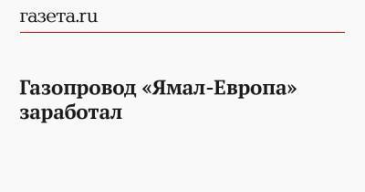Газопровод «Ямал-Европа» заработал - gazeta.ru - Россия - Грузия - Белоруссия - Германия - Польша