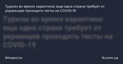 Василий Кирилич - Туризм во время карантина: еще одна страна требует от украинцев проходить тесты на COVID-19 - 1k.com.ua - Украина - Хорватия